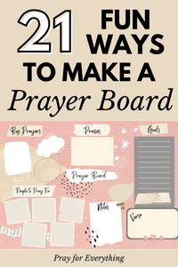 Bring your prayers to life with these vibrant and creative prayer board ideas! Learn how to use a combination of photos, inspirational quotes, and scripture cut-outs to create a dynamic visual prayer space that serves as a daily reminder of your faith journey.