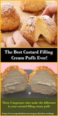 The Best Custard Filling Cream Puffs | Superfashion.us