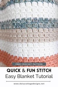 Unlock the secret to creating exquisite, cozy blankets with this easy-to-follow Block Stitch Blanket Tutorial (Easy Crochet Pattern!). This step-by-step guide takes you from the start of your crochet journey to the end result, with expert tips and a free pattern included! Don't wait any longer to master this timeless crochet technique.