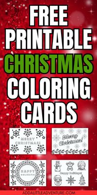 Evoke the holiday spirit with our Free Printable Christmas Coloring Cards. Perfect for all ages, these cards double as a creative outlet and heartfelt greetings. Download now to add a personal and artistic touch to your holiday messages. Unleash your creativity with our free, printable Christmas cards to color.