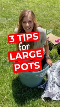 Check out these 3 cool tricks for planting in Large plant Pots! See our profile for more useful home&garden improvement tips!