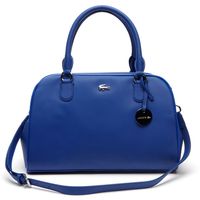 Lacoste Women's Daily Classic Top Handle Bag (340 CAD) ❤ liked on Polyvore featuring bags, handbags, bags bags, leather goods, top handle bag, lacoste bag, handle bag, blue handbags and lacoste