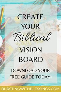 Download this FREE guide to help you create a spiritual vision board centered around God's plan for you! This guide will provide you with inspiration, planning tools and a deep look into the purpose God has for your life. Use this vision board as part of your morning routine to connect with God and the plans he has set for you!