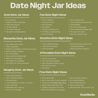 Date Night Jar Ideas list