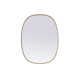 Sabine Metal Curved Oval Wall Mirror