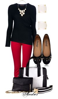 "Red White and Black" by stay-at-home-mom on Polyvore