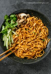 Easy Spicy Miso Noodles