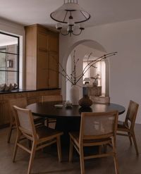 Moody Dining Room | Design by Kelsey Leigh Design Co. | Modern traditional design meets moody in these lovely dining spaces