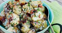 Warm roast potato salad