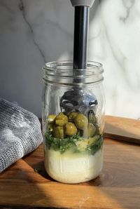 A Delicious Creamy Garlic Dressing With The Best California Olives @nocrumbsleft