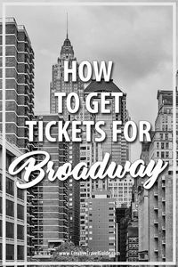 Getting tickets for a Broadway show can be challenging. So I have shared some top tips for buying Broadway tickets in New York City. #NewYorkCityThingsToDo #NYC #NewYorkCity #Broadway