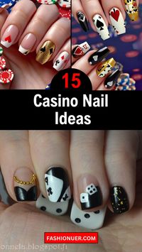 Get ready to dazzle with 15 creative and glamorous casino nail ideas perfect for the summer season. From glittering golds to bold reds, these nail designs will make you feel like a high roller. Ideal for adding a touch of sparkle to your summer look. #SummerNails #CasinoNails #Glamorous #Sparkle #CreativeDesigns #BoldColors #HighRoller