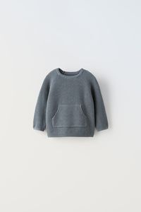 KNIT SWEATER WITH POCKET - Sand / Marl | ZARA Brasil