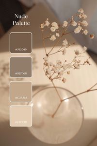 "Embrace the Subtle Beauty of Nude Shades 🌟 | Unlock the natural charm of our Nude Color Palette, perfect for fashion, beauty, and interior design. Featuring soft beiges, delicate pinks, and earthy tones, this palette enhances any look or space with its understated elegance. Ideal for creating a warm, inviting atmosphere or a sophisticated makeup look. Pin this for your ultimate style guide to mastering the nude aesthetic! #NudePalette #InteriorDesign #MakeupInspiration #FashionTrends