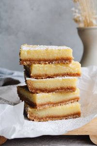 Lemon Squares with Graham Cracker Crust - The Fig Jar