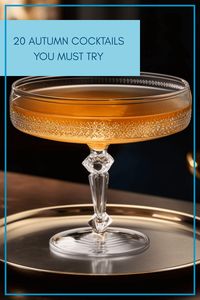 Discover 20 delightful autumn cocktails featuring classic favorites like Old Fashioned, Whiskey Sour, Negroni, and unique blends such as the refreshing Sidecar with cognac, orange liqueur, and lemon juice.