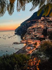 Magical Positano at sunset