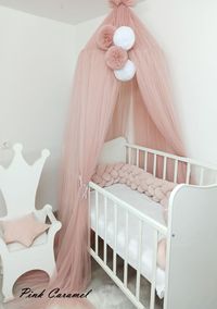 Create the perfect reading nook for your baby!! Our crib canopy is the perfect and beautiful birthday gift or any holiday, for both children and adults. The playroom canopy can be a great and cozy element in the interior of your room. The canopy can be folded easily when not in use.