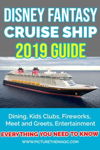 All about the Disney Fantasy Cruise Ship! Learn about dining, kids clubs, entertainment, fun things to see and do. #disneycruise #disneydream #cruiseship #dcl