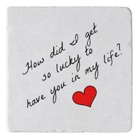 How Did I Get So Lucky Trivet | Zazzle.com