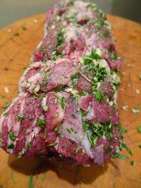 Scrumpdillyicious: Herb, Garlic & Dijon Roasted Leg of Lamb