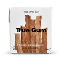 True Gum Lakritz & Eukalyptus plastikfreier Kaugummi bringt die Wärme in Ihr Kaugummi. Die Mischung aus einer intensiven Mischung aus roher Süßholzwurzel und Eukalyptus ergibt einen überraschend angenehmen Kaugummi, den…