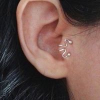 Boutique Jewelry | Curly Tragus Ear Cuff No Piercing Earrings | Poshmark