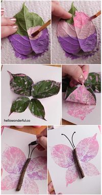 Leaf Butterfly Craft - Fun Nature Art and Craft For Kids