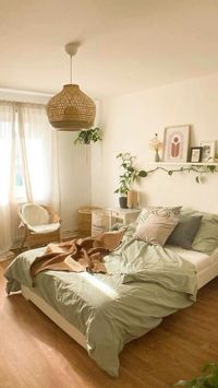 Decor   • Sheets  • Throw pillows   • Duvet cover   • Shelves  • Plants   • Boho rug   • End tables   • chairs   • Body mirror