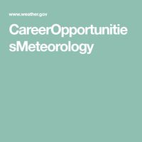 CareerOpportunitiesMeteorology