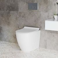 Lend a vital addition to your toilet area with the installation of this Swiss Madison St Tropez Elongated Back to Wall Toilet Bowl Only Bundle in Glossy White.