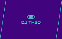 Duotone Doodle DJ Theo Business Card