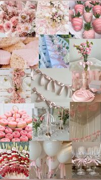 Baby Shower, Pink, Girly, Bows, Flowers, Tea Party