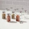 3oz 12pk Square Spice Jar Set - Threshold™: Glass Spice Jars with Lids, Traditional Style, Hand Wash, Clear, 3.5 Volume