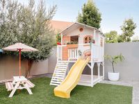 Looking for a safe and fun way to encourage your child's imaginative play? Look no further than Hide & Seek Kids Cubby House! Our cubby houses are designed to provide a safe and durable play environment for children of all ages. Our outdoor cubby houses come in a variety of styles and sizes to suit your family's ne