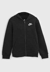 Jaqueta Nike Infantil Capuz PretoGola: Com CapuzManga: LongaBolsos: 2Fecho: ZíperSobre a marca: Com a Nike, as crianças ficam bem vestidas com estilo e qualidade que a marca traz.Características: Possui capuz, bolsos frontais e logo bordado