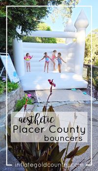 Rent the most aesthetic bouncers in Placer County with Inflate Gold Country. Learn where to rent white bounce houses in Placer County, California.