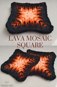 The Lava Mosaic Square – Crochet – Lu's Handicrafts