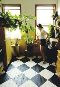 Amy Merrick's old kitchen floor is so sweet