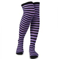 Purple And Black *See Last Photos For A Preview Of More Colors Sold Separately In My Closet/Shop Cute Striped Over The Knee Socks Very Stretchy But Fit Slim Legs More Comfortably, Might Be Tight At The Top If You're Curvy Or Muscular. Fun Funky Socks. Bundle For The Best Deal New To Poshmark? Use My Referral Code Kattakitty And Get $10 To Spend Here Or Anywhere On Pm! Sales Are Temporary. Items For Price Drop Notices. Great Gift