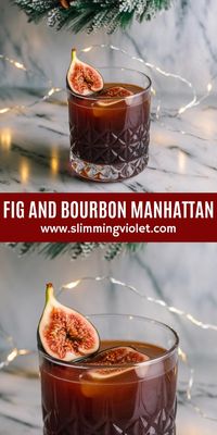 Indulge in a fig and bourbon Manhattan that’s rich, elegant, and perfect for holiday celebrations. The smooth bourbon and sweet fig make this cocktail a standout choice for any festive occasion. Check out the recipe and save this pin for a drink that’s sure to impress your holiday guests!