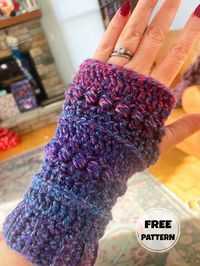 Let’s do crochet work to make our hands look beautiful for the upcoming autumn. In this article, we will make free crochet pattern fingerless gloves.