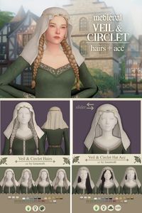 Check out this amazing Sims 4 hair CC with veil and accessory CC at number 18 on my Sims 4 medieval CC list! This list features an array of Sims 4 CC clothes, hairstyles, immersive mods, and fantastical castles to create a truly authentic medieval experience. My Sims 4 CC folder is brimming with these incredible finds, transforming my Sims’ world into a historical wonderland. Don’t miss out on these fantastic historical CC treasures!