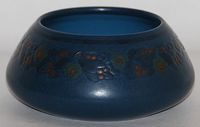 Marblehead Pottery Four Color Berries and Leaves Bowl from Just Art Pottery