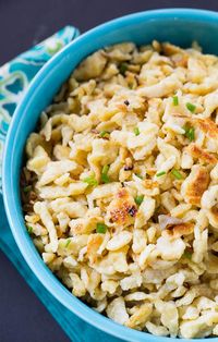 Homemade Spaetzle. Spaetzle is made from an easy batter of flour, eggs, and milk and usually a little nutmeg which gives it an awesome flavor. A spaetzle press is used to shape the dough directly into boiling water.