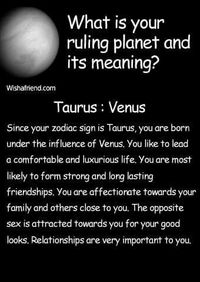 Taurus . Venus