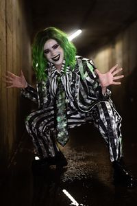 My Beetlejuice cosplay from Beetlejuice The Musical! Photo by raianbrookephotography. #beetlejuice #beetlejuicecosplay #beetlejuicecostume #beetlejuicemusical #beetlejuicemusicalcosplay #beetlejuicebroadway #beetlejuicephotoshoot #cosplayphotography #cosplayphotoshoot #halloweencosplay