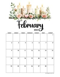 Stay organized with over 40 beautiful February 2025 calendar printables. Choose from floral, minimalist, and Valentine-inspired designs to suit your style.