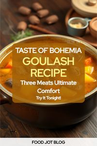 Get ready to enjoy a comforting bowl of Bohemian Goulash with Three Meats! This dish is packed with flavor and perfect for chilly nights. Don’t miss out on making this home-cooked favorite!