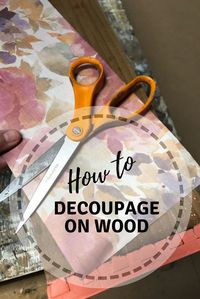 How To Decoupage On Wood Furniture #dododsondesigns #decoupageonwood #decoupage #paintedfurniture #diyproject #furnituremakeover